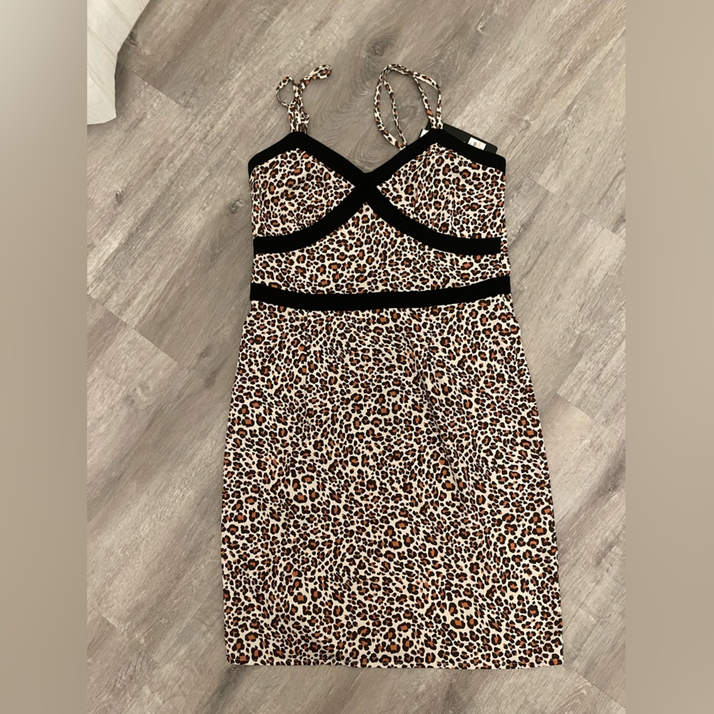 bebe cheetah dress